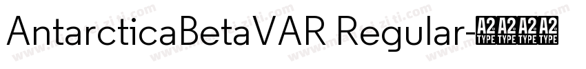 AntarcticaBetaVAR Regular字体转换